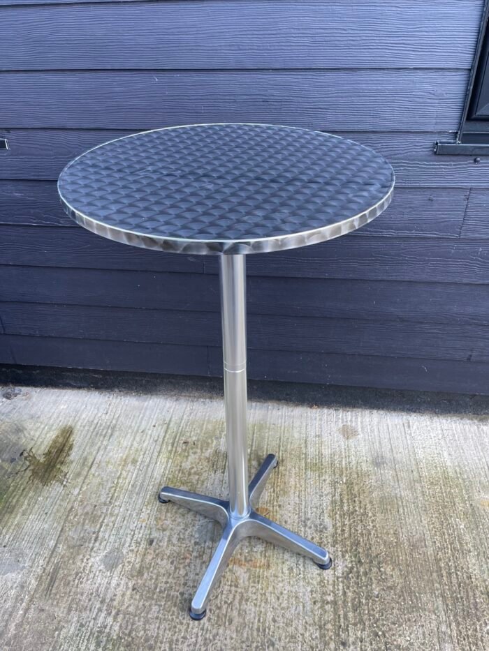 Poseur Aluminium Bar Table 60cm Top - Image 2