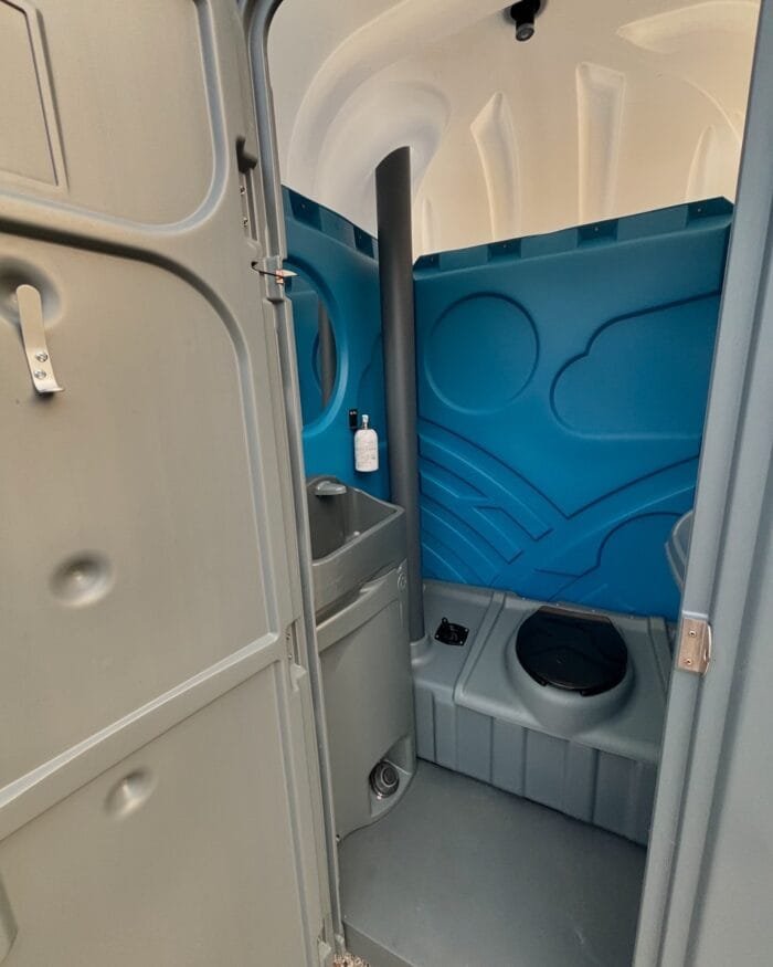 Blue Portable Toilet - Image 2