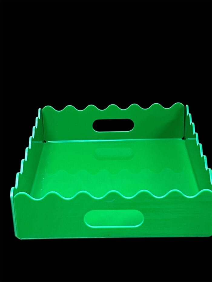 Green Acrylic Food Display Tray