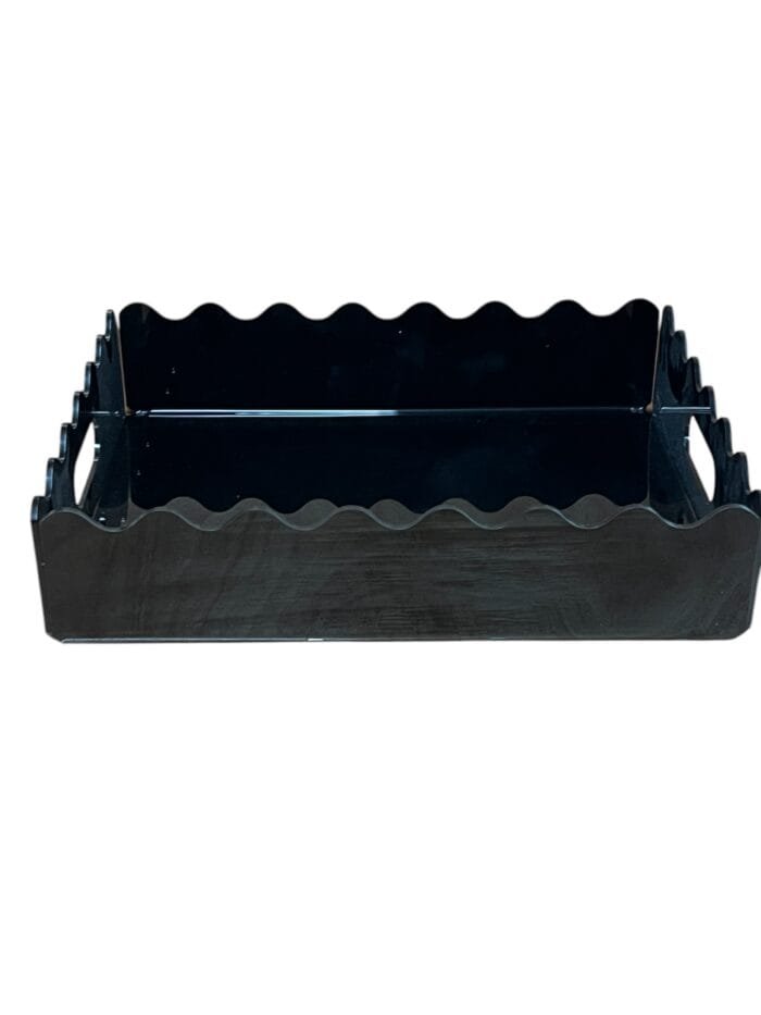 Black Acrylic Food Display Tray