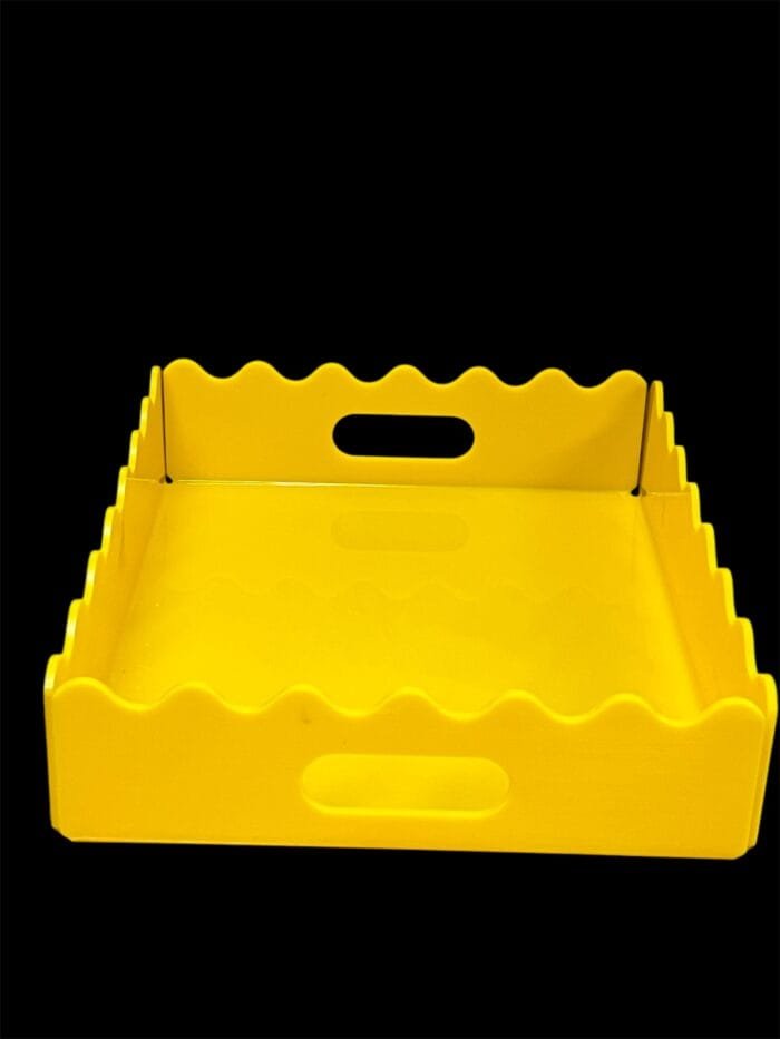 Yellow Acrylic Food Display Tray