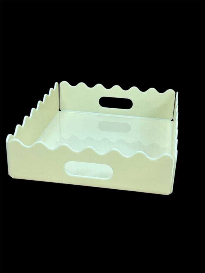 Cream Acrylic Food Display Tray