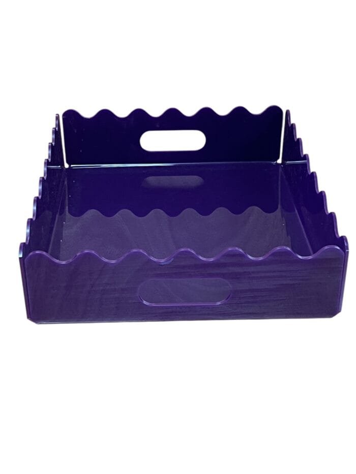 Purple Acrylic Food Display Tray