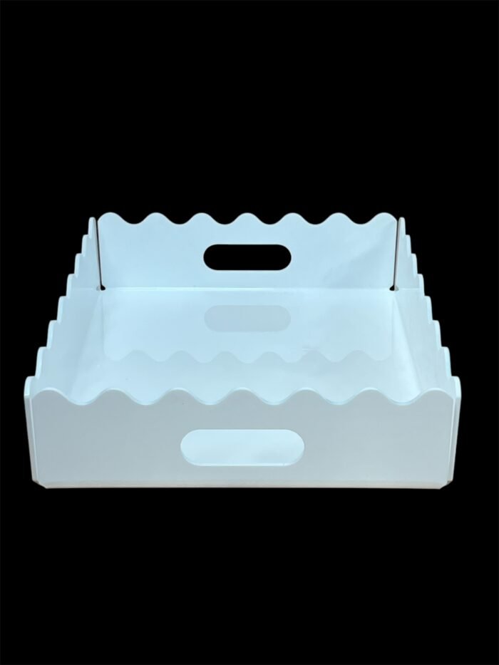 White Acrylic Food Display Tray