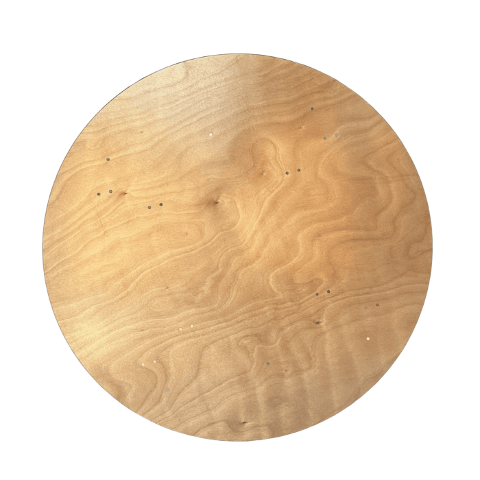 5ft Round Wooden Table - Image 3